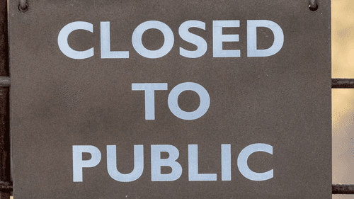Closed To The Public
